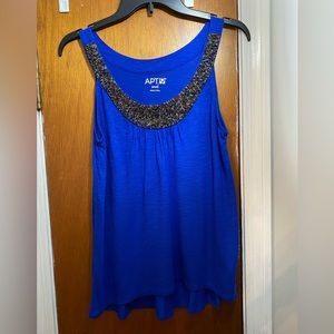Apartment 9, size small, women’s sleeveless beaded top